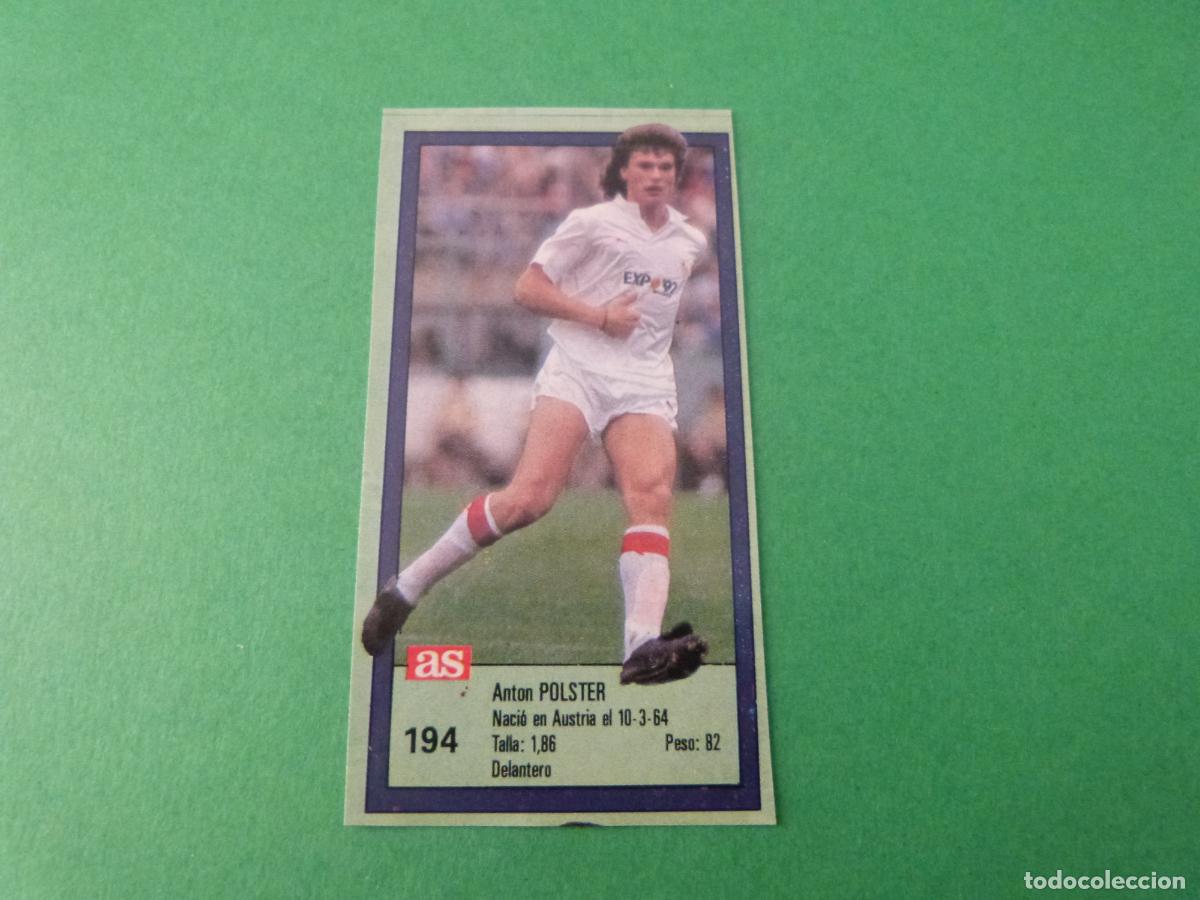 Cromos de f&uacute;tbol: CROMO FUTBOL POLSTER SEVILLA F.C. RECORTADO N&ordm; 194 ASES DE LA LIGA 1989-1990/89-90 DIARIO AS