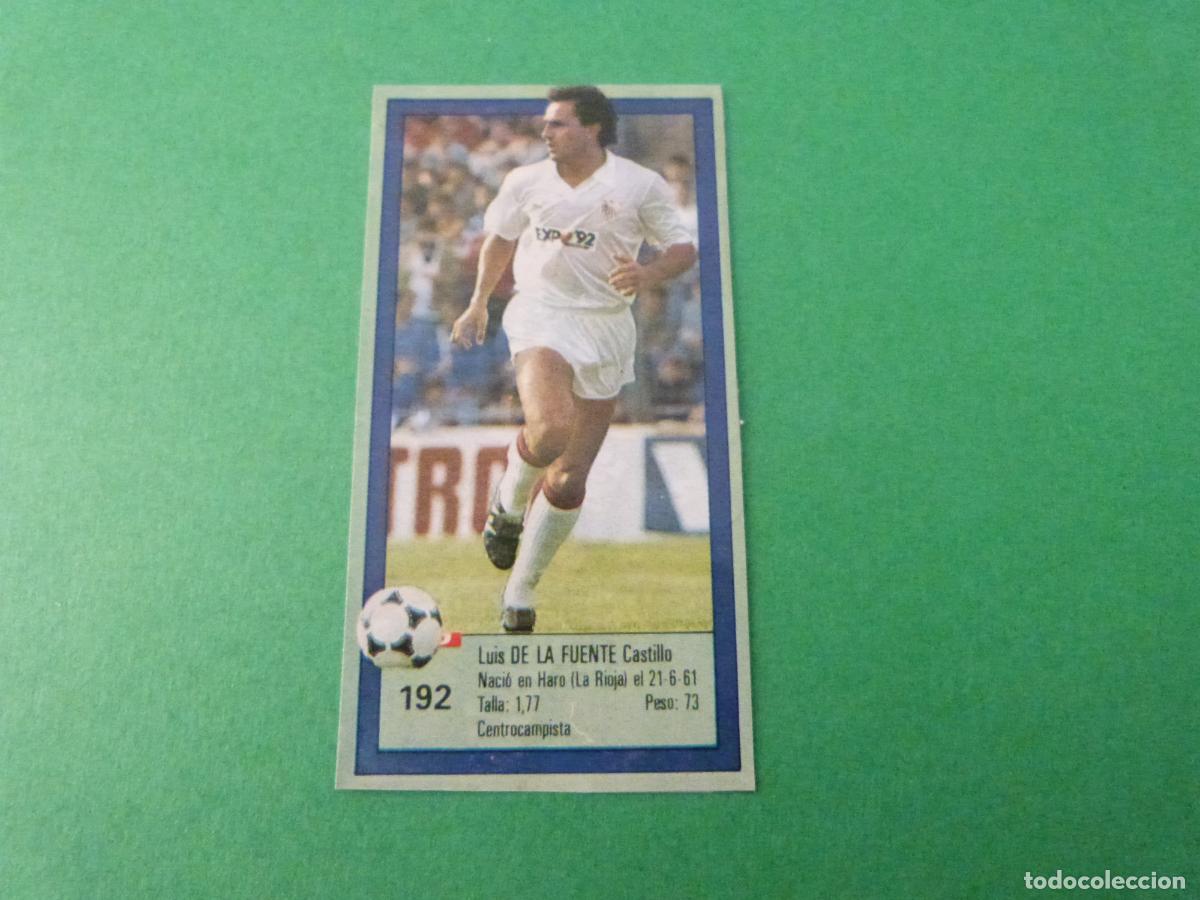 Cromos de Futebol: CROMO FUTBOL DE LA FUENTE SEVILLA F.C. RECORTADO N&ordm; 192 ASES DE LA LIGA 1989-1990/89-90 DIARIO AS