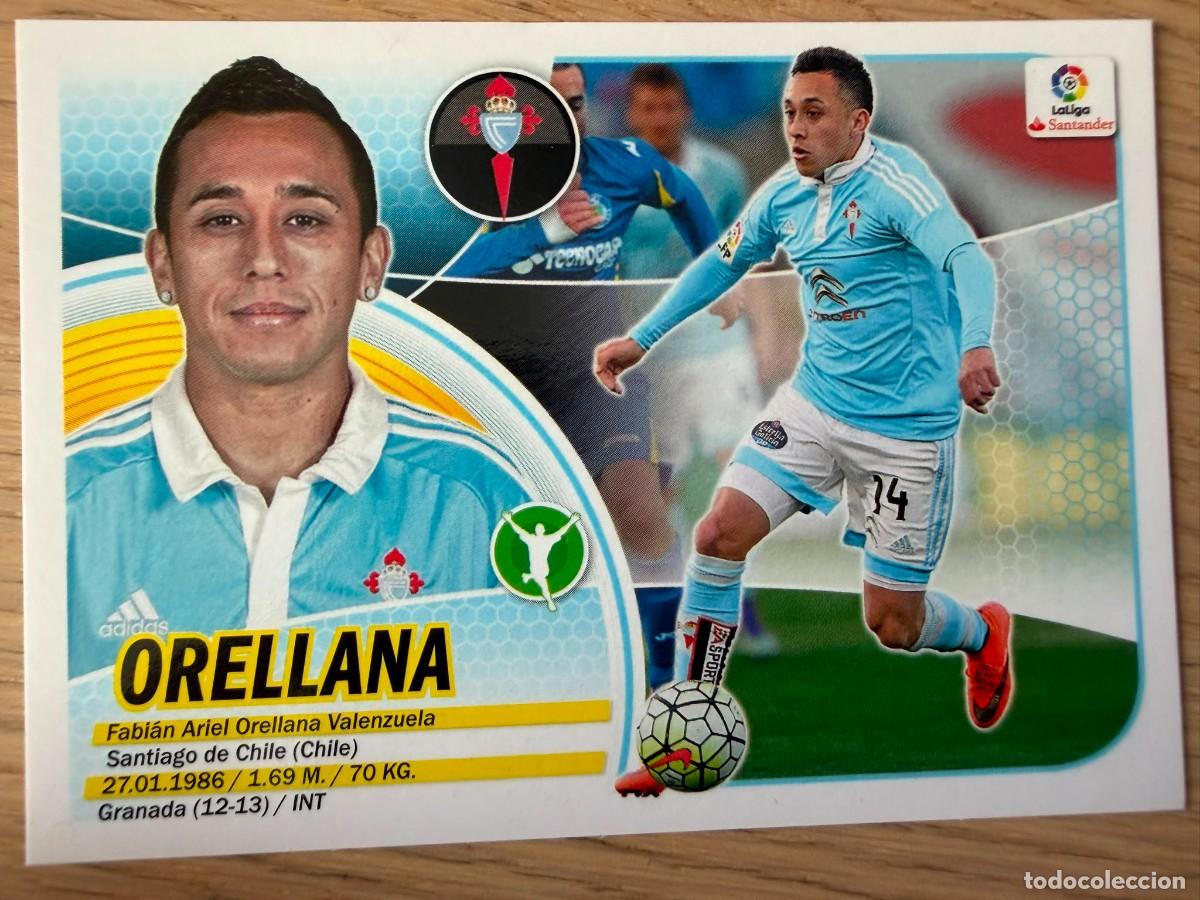 Cromos de f&uacute;tbol: 16 ORELLANA CELTA VIGO 16 17 2016 2017 LIGA SANTANDER COLECCIONES ESTE SIN PEGAR STICKER