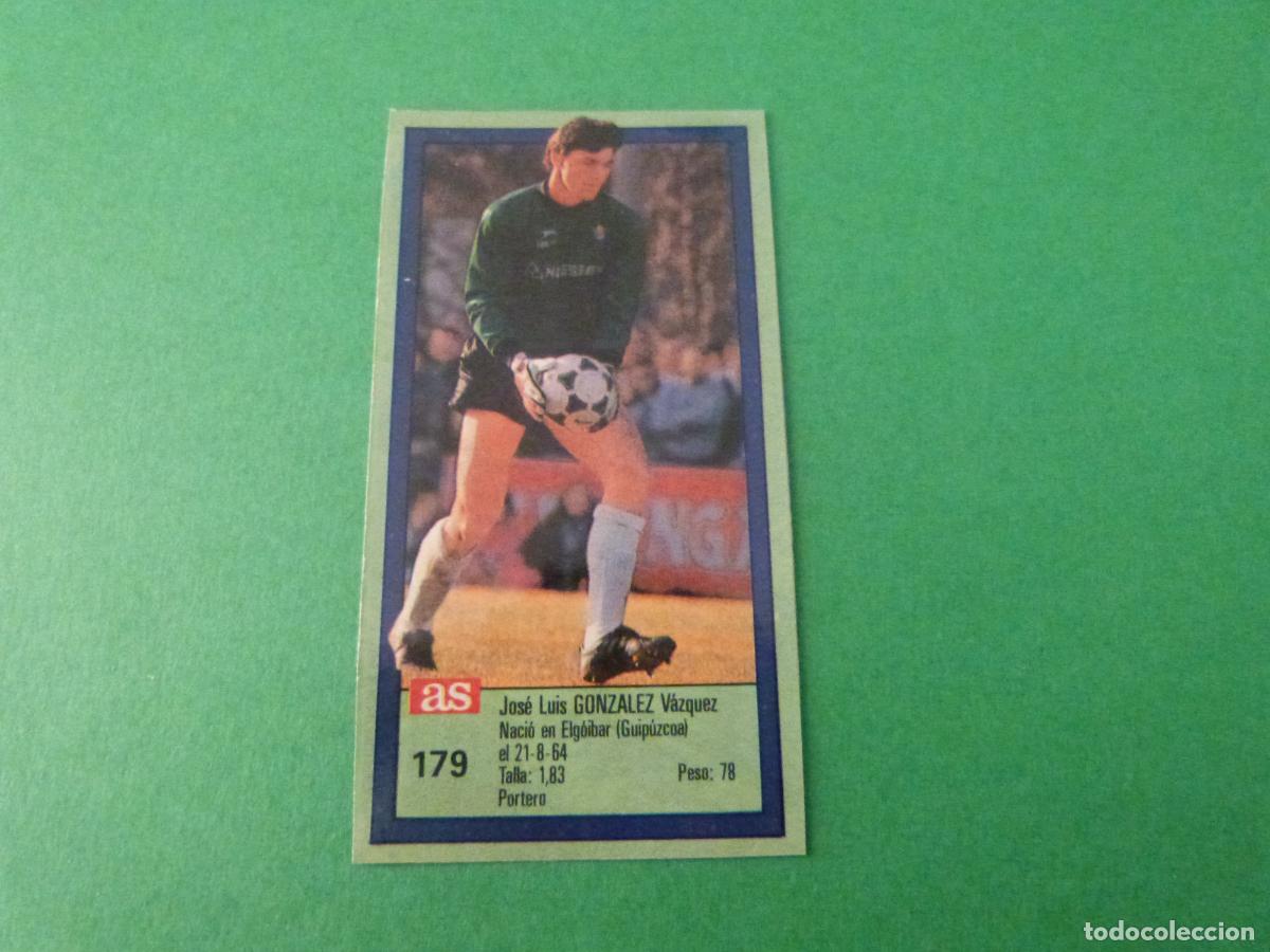 Cromos de f&uacute;tbol: CROMO FUTBOL GONZALEZ REAL SOCIEDAD RECORTADO N&ordm; 179 ASES DE LA LIGA 1989-1990/89-90 DIARIO AS