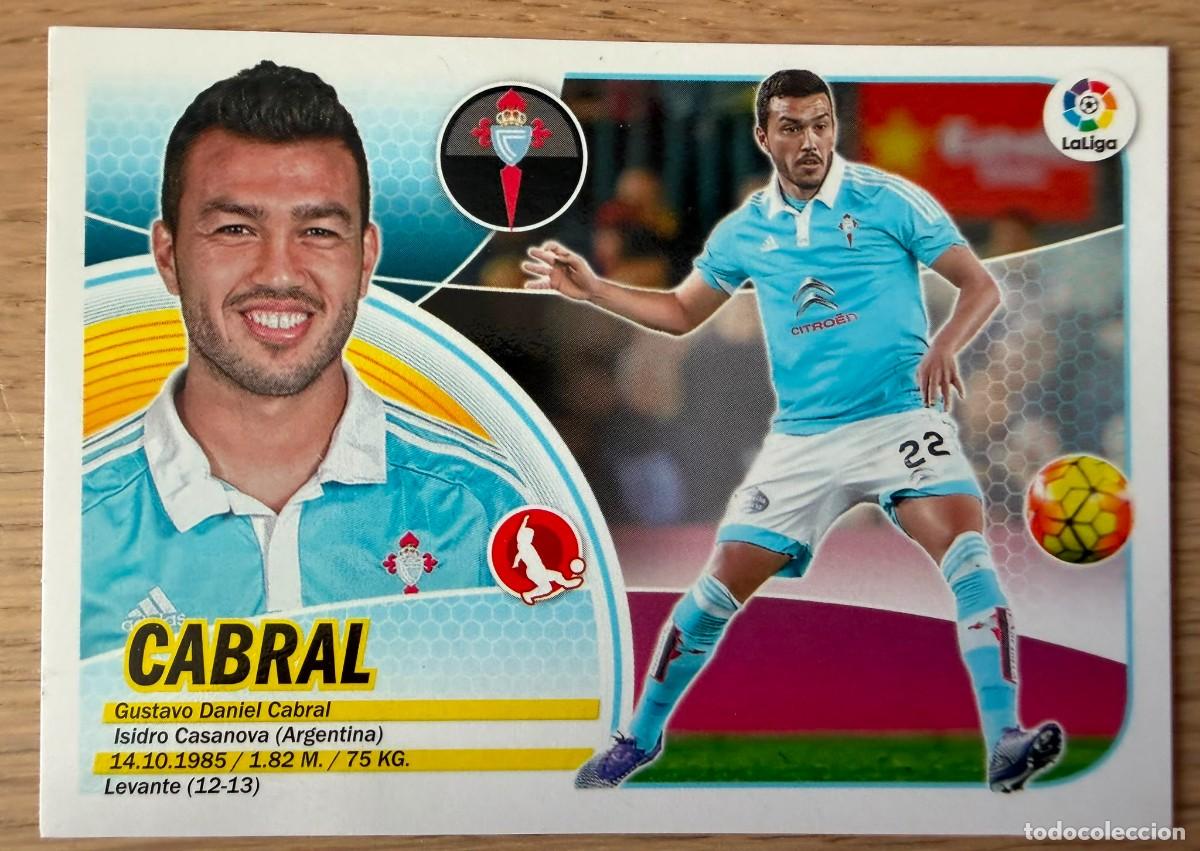 Cromos de f&uacute;tbol: 4 CABRAL LOGO SOLO LIGA CELTA VIGO 16 17 2016 2017 LIGA SANTANDER COLECCIONES ESTE SIN PEGAR STICKER