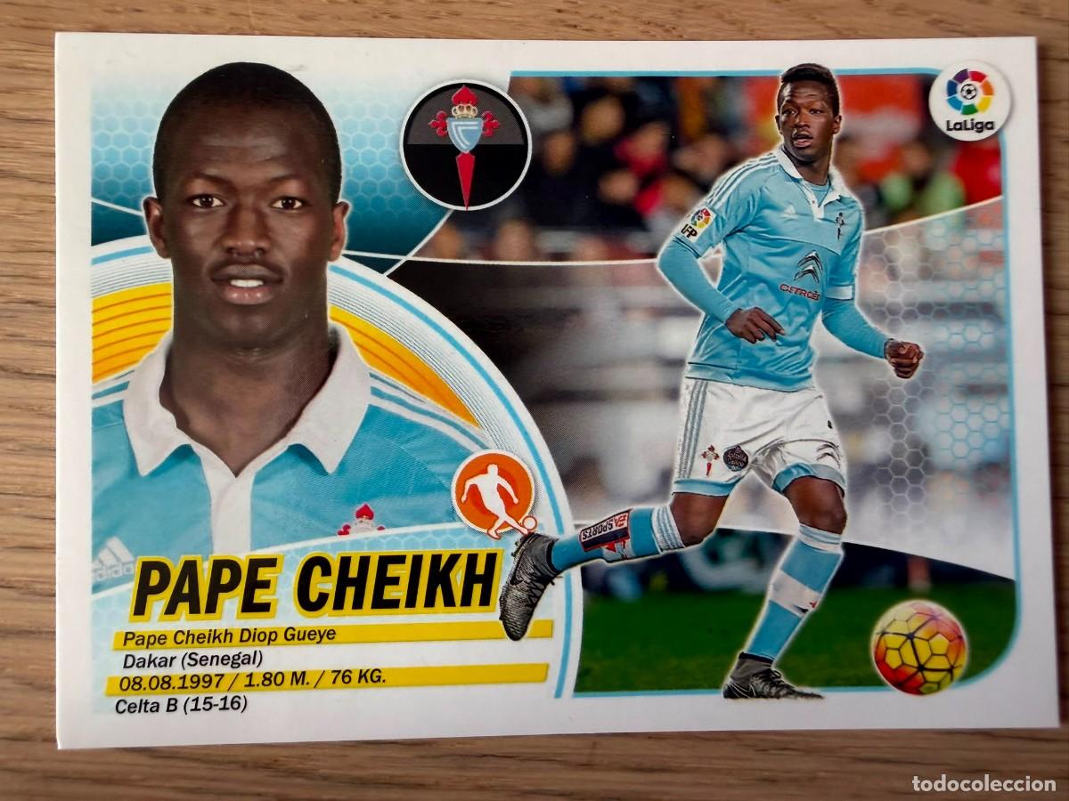 Cromos de f&uacute;tbol: 12A PAPE CHEIKH LOGO SOLO LIGA CELTA VIGO 16 17 2016 2017 LIGA SANTANDER COLECCIONES ESTE SIN PEGAR