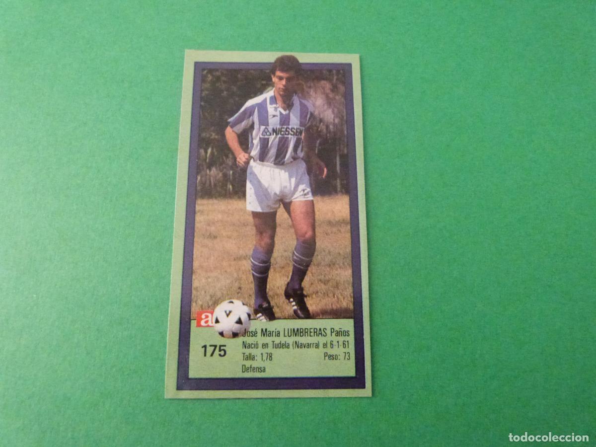 Cromos de f&uacute;tbol: CROMO FUTBOL LUMBRERAS REAL SOCIEDAD RECORTADO N&ordm; 175 ASES DE LA LIGA 1989-1990/89-90 DIARIO AS