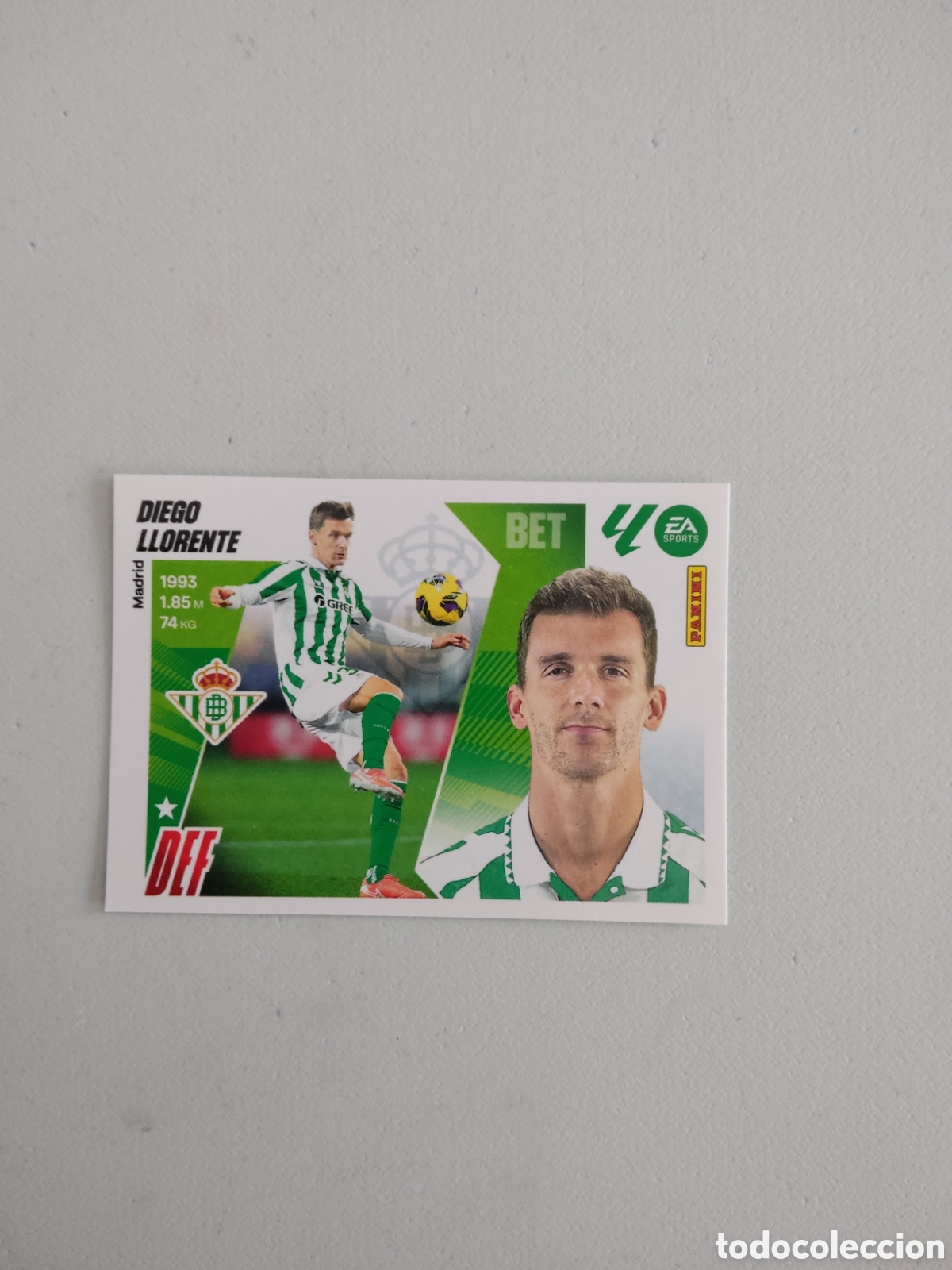 Cromos de f&uacute;tbol: 8 DIEGO LLORENTE REAL BETIS LIGA ESTE 2025 2026
