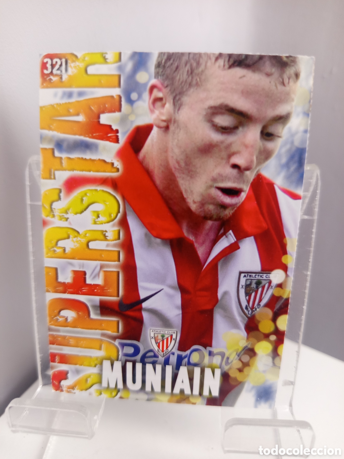 Cartes &agrave; collectionner de Football: ❇️ CROMO ⚽ MUNIAIN ATHLETIC DE BILBAO 321 SUPERSTAR FICHAS LIGA 2014 13 14 2013 2014 MUNDICROMO ❇️