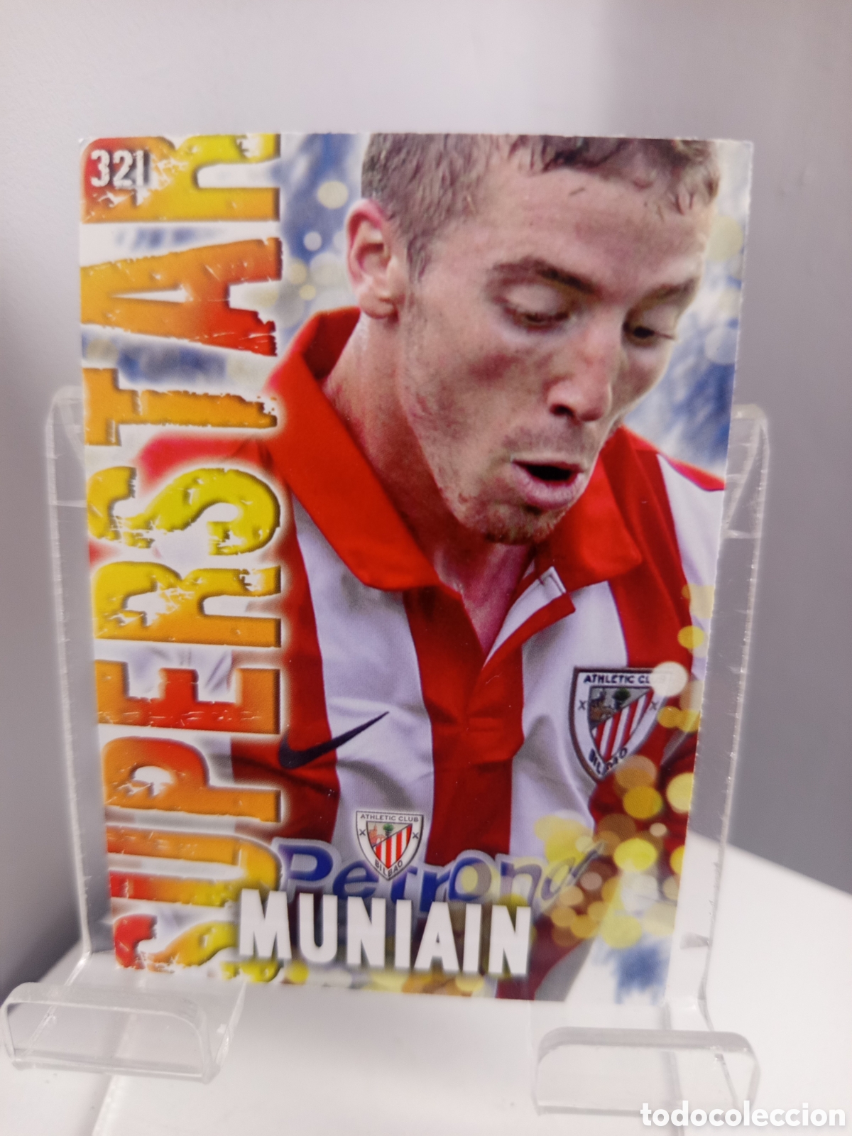Cartes &agrave; collectionner de Football: ❇️ CROMO ⚽ MUNIAIN ATHLETIC DE BILBAO 321 SUPERSTAR FICHAS LIGA 2014 13 14 2013 2014 MUNDICROMO ❇️