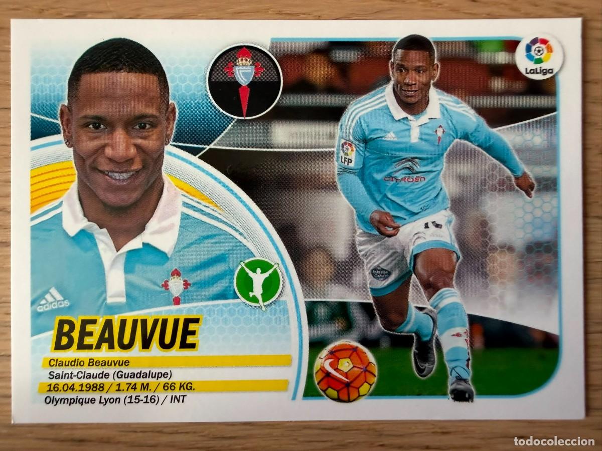 Cromos de f&uacute;tbol: 13 BEAUVUE LOGO SOLO LIGA CELTA VIGO 16 17 2016 2017 LIGA SANTANDER COLECCIONES ESTE SIN PEGAR