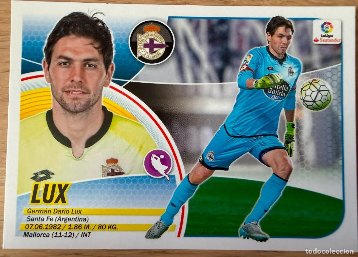 Football Stickers: 1 LUX DEPORTIVO CORI&Ntilde;A 16 17 2016 2017 LIGA SANTANDER COLECCIONES ESTE SIN PEGAR STICKER