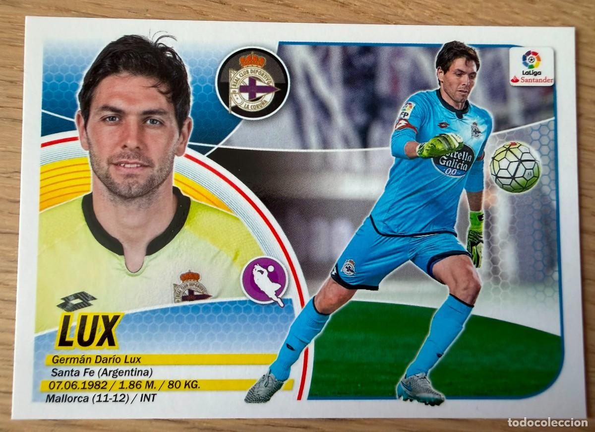 Football Stickers: 1 LUX DEPORTIVO CORU&Ntilde;A 16 17 2016 2017 LIGA SANTANDER COLECCIONES ESTE SIN PEGAR STICKER