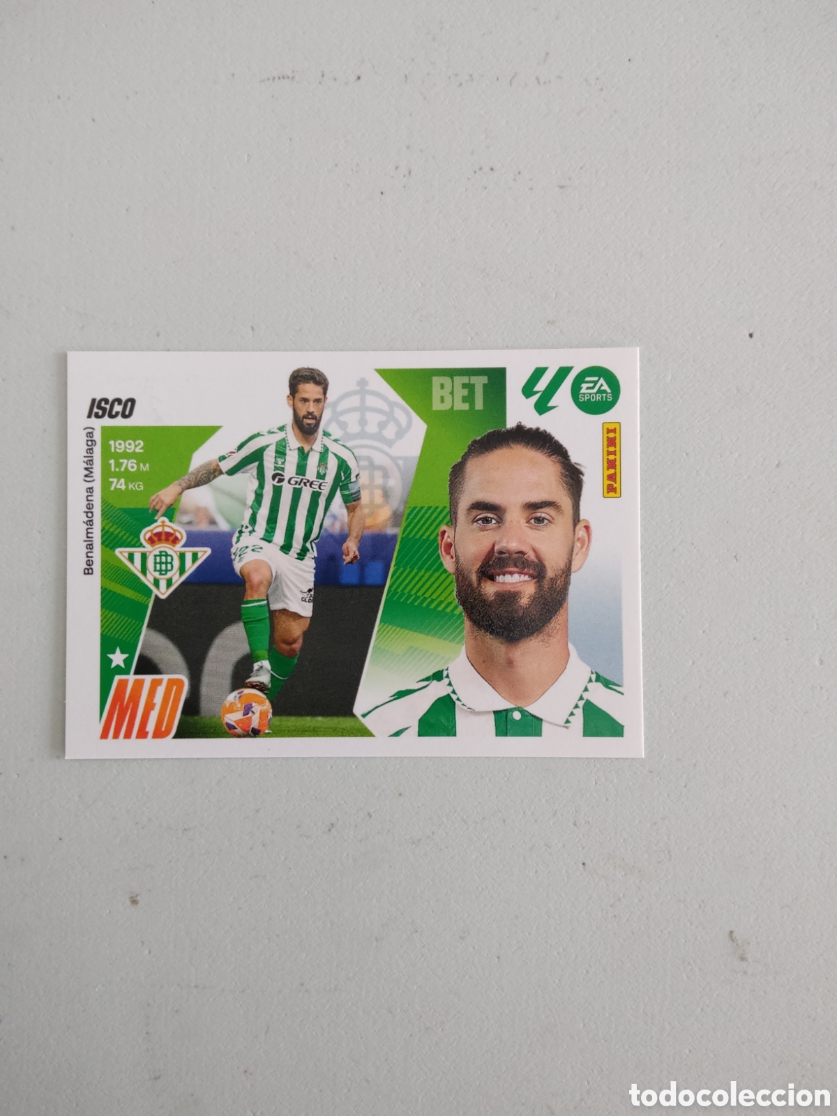 Cromos de f&uacute;tbol: 15 ISCO REAL BETIS LIGA ESTE 2025 2026