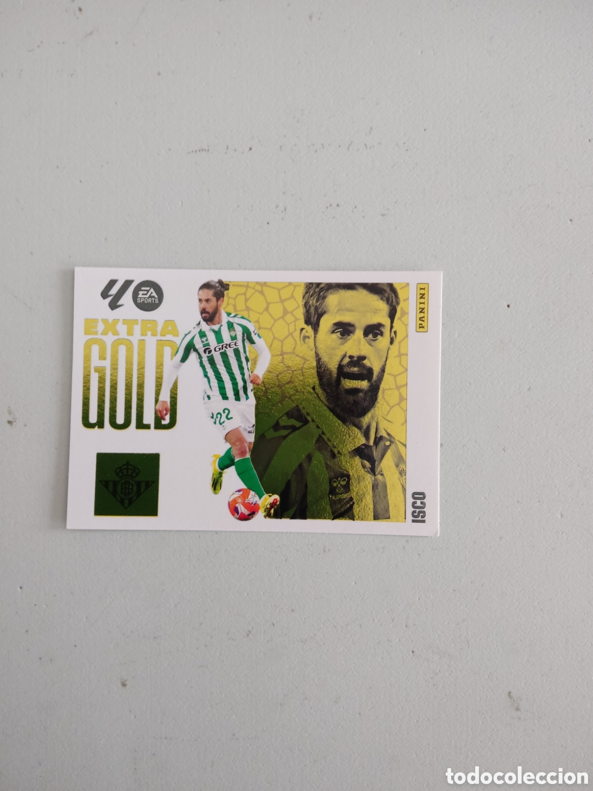 Cromos de f&uacute;tbol: ISCO EXTRA GOLD REAL BETIS LIGA ESTE 2025 2026