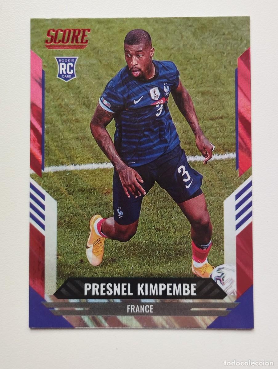 Cromos de f&uacute;tbol: CROMO CARD 21 22 2021 2022 PANINI SCORE SOCCER ROOKIE RC 61 KIMPEMBE FRANCIA PARALELA RED LAVA ROJA