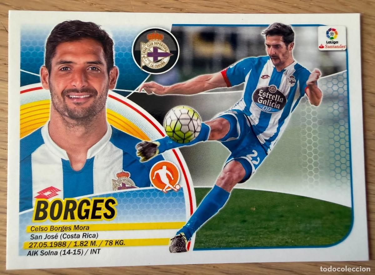 Cromos de f&uacute;tbol: 10 BORGES DEPORTIVO CORI&Ntilde;A 16 17 2016 2017 LIGA SANTANDER COLECCIONES ESTE SIN PEGAR STICKER