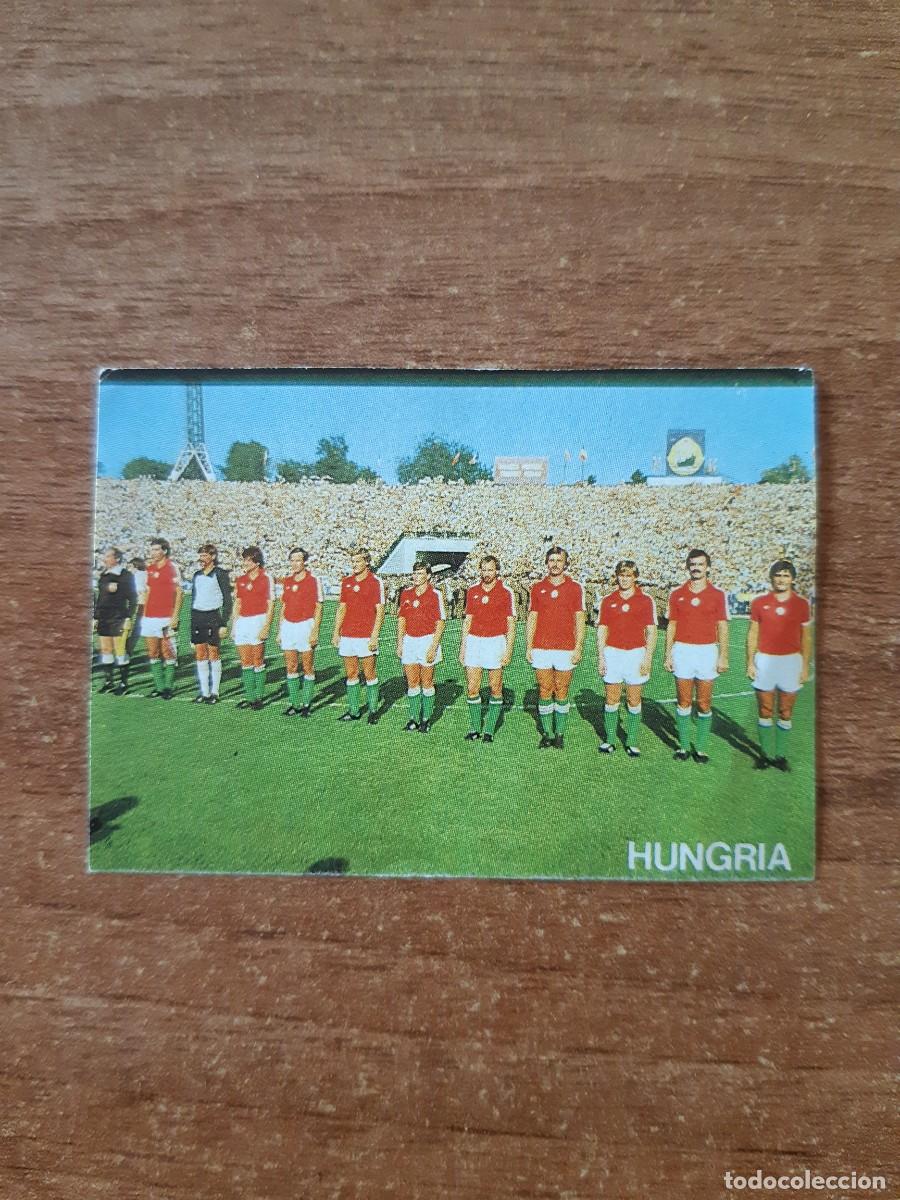 Cromos de f&uacute;tbol: N&deg;39 ALINEACI&Oacute;N HUNGR&Iacute;A F&Uacute;TBOL EN ACCI&Oacute;N DANONE 82 MUNDIAL ESPA&Ntilde;A 1982. NUNCA PEGADO, SIN PEGAR