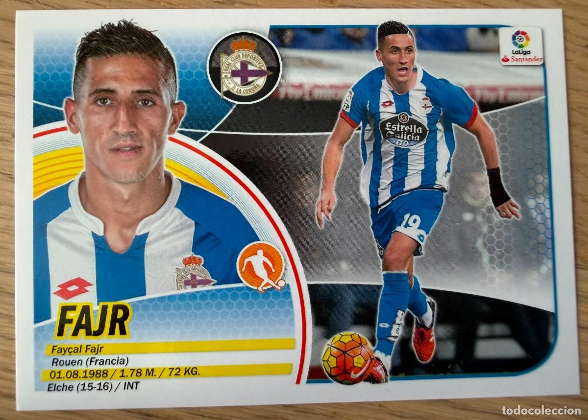 Cromos de f&uacute;tbol: 12 FAJR DEPORTIVO CORI&Ntilde;A 16 17 2016 2017 LIGA SANTANDER COLECCIONES ESTE SIN PEGAR STICKER