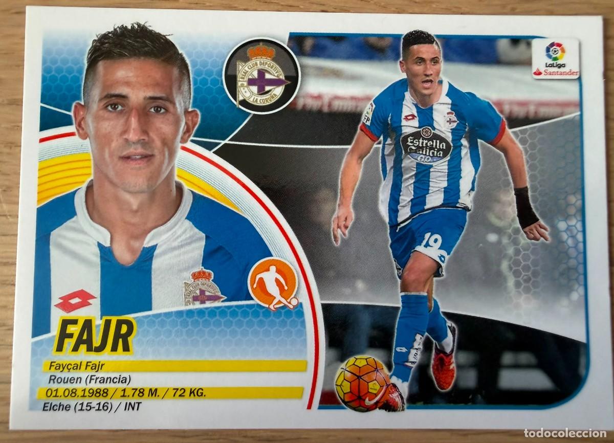 Cromos de f&uacute;tbol: 12 FAJR DEPORTIVO CORI&Ntilde;A 16 17 2016 2017 LIGA SANTANDER COLECCIONES ESTE SIN PEGAR STICKER