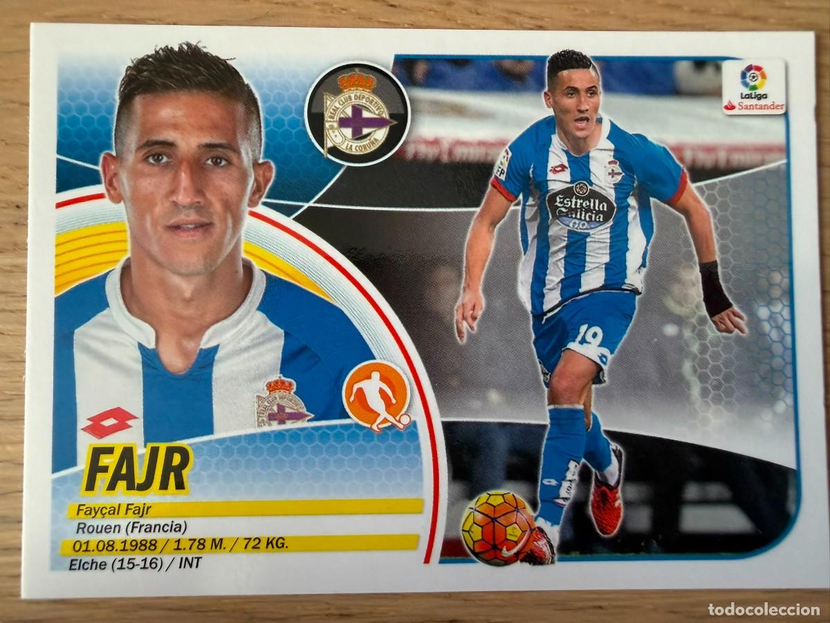 Cromos de f&uacute;tbol: 12 FAJR DEPORTIVO CORI&Ntilde;A 16 17 2016 2017 LIGA SANTANDER COLECCIONES ESTE SIN PEGAR STICKER
