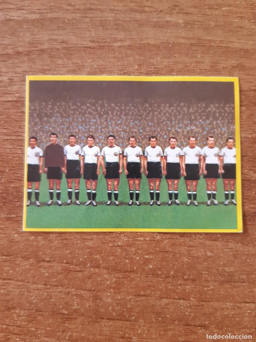 Cromos de f&uacute;tbol: N&deg;27 EQUIPO ALEMANIA 1954 F&Uacute;TBOL EN ACCI&Oacute;N DANONE 82 MUNDIAL ESPA&Ntilde;A 1982. NUNCA PEGADO, SIN PEGAR