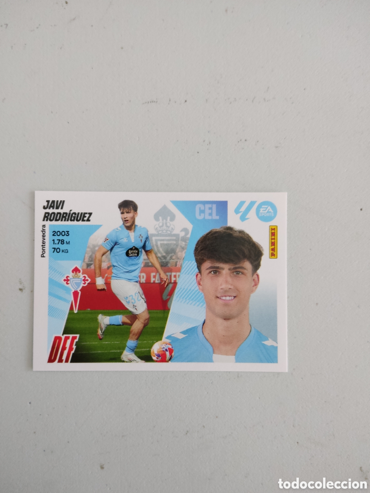 Cromos de f&uacute;tbol: 5 JAVI RODRIGUEZ CELTA LIGA ESTE 2025 2026
