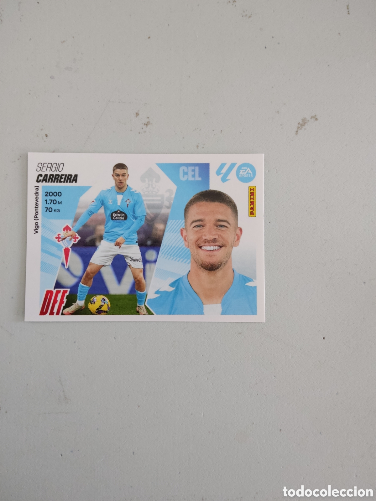 Cromos de f&uacute;tbol: 6 CARREIRA CELTA LIGA ESTE 2025 2026