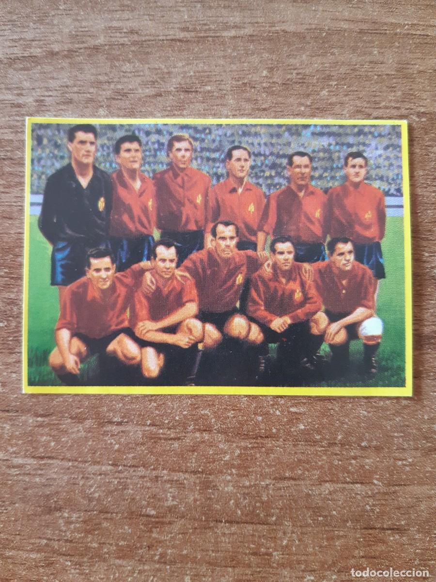 Cromos de f&uacute;tbol: N&deg;20 EQUIPO ESPA&Ntilde;A 1950 F&Uacute;TBOL EN ACCI&Oacute;N DANONE 82 MUNDIAL ESPA&Ntilde;A 1982. NUNCA PEGADO, SIN PEGAR