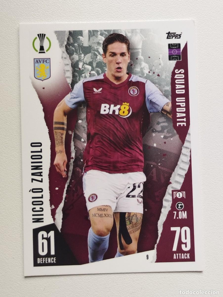 Cromos de f&uacute;tbol: CROMO CARD TOPPS MATCH ATTAX 2023 2024 23 24 ASTON VILLA 9 NICOLO ZANIOLO