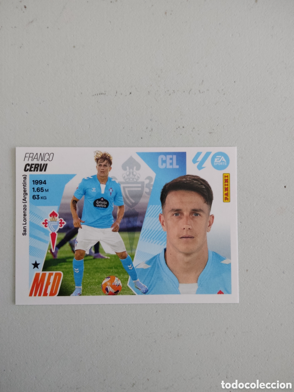Cromos de f&uacute;tbol: 16 FRANCO CERVI CELTA LIGA ESTE 2025 2026