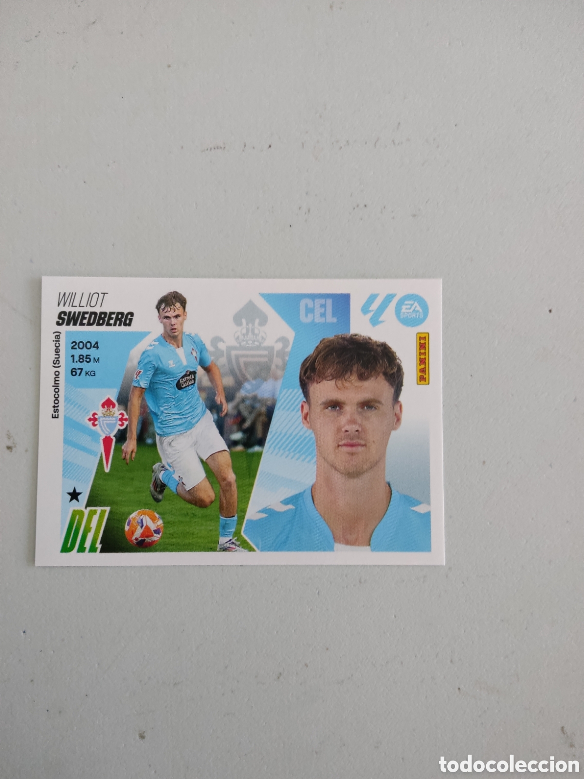 Cromos de f&uacute;tbol: 18 SWEDBERG CELTA LIGA ESTE 2025 2026