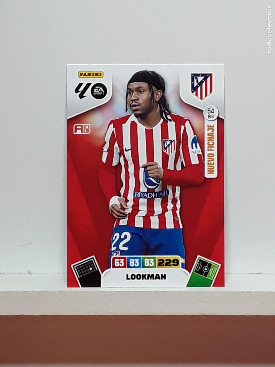 Cartes &agrave; collectionner de Football: ADRENALYN 2025 2026 25 26 ALBUM PANINI LIGA N 54BIS 54 BIS ATLETICO MADRID LOOKMAN