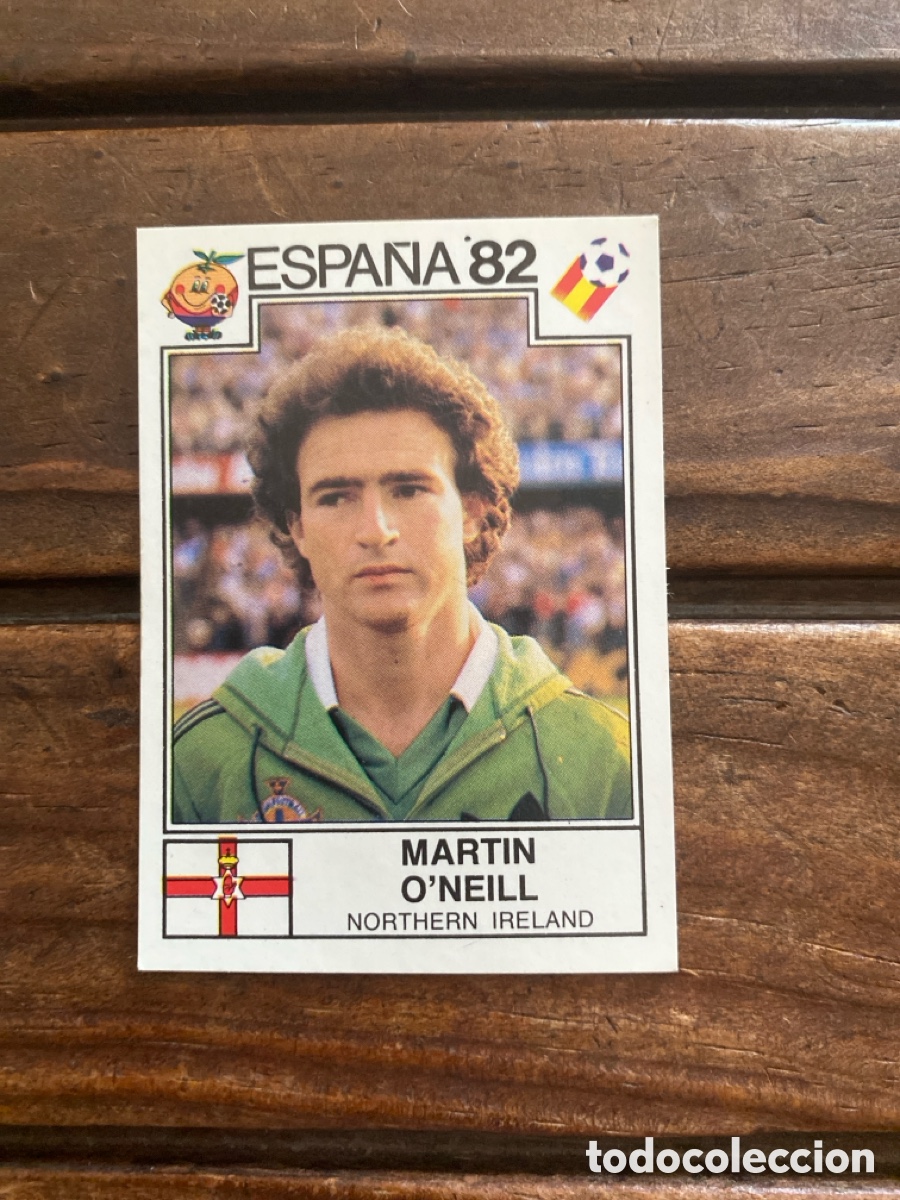 Fu&szlig;ball-Sticker: Cromo panini mundial Espa&ntilde;a 82 n&uacute;mero 338 O&rsquo;Neill - Sticker album world cup Spain 1982 Ireland