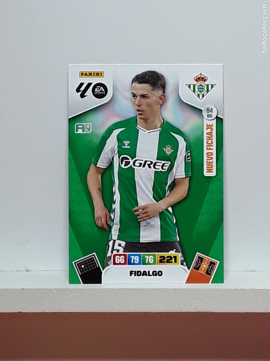 Cromos de f&uacute;tbol: ADRENALYN 2025 2026 25 26 ALBUM PANINI LIGA N 84BIS 84 BIS BETIS FIDALGO