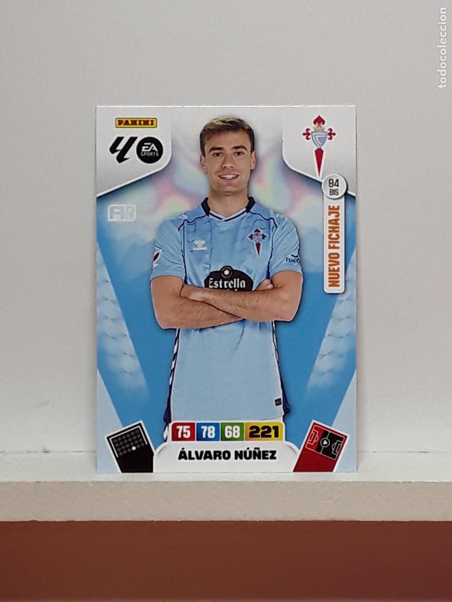 Cromos de f&uacute;tbol: ADRENALYN 2025 2026 25 26 ALBUM PANINI LIGA N 94BIS 94 BIS CELTA ALVARO NU&Ntilde;EZ