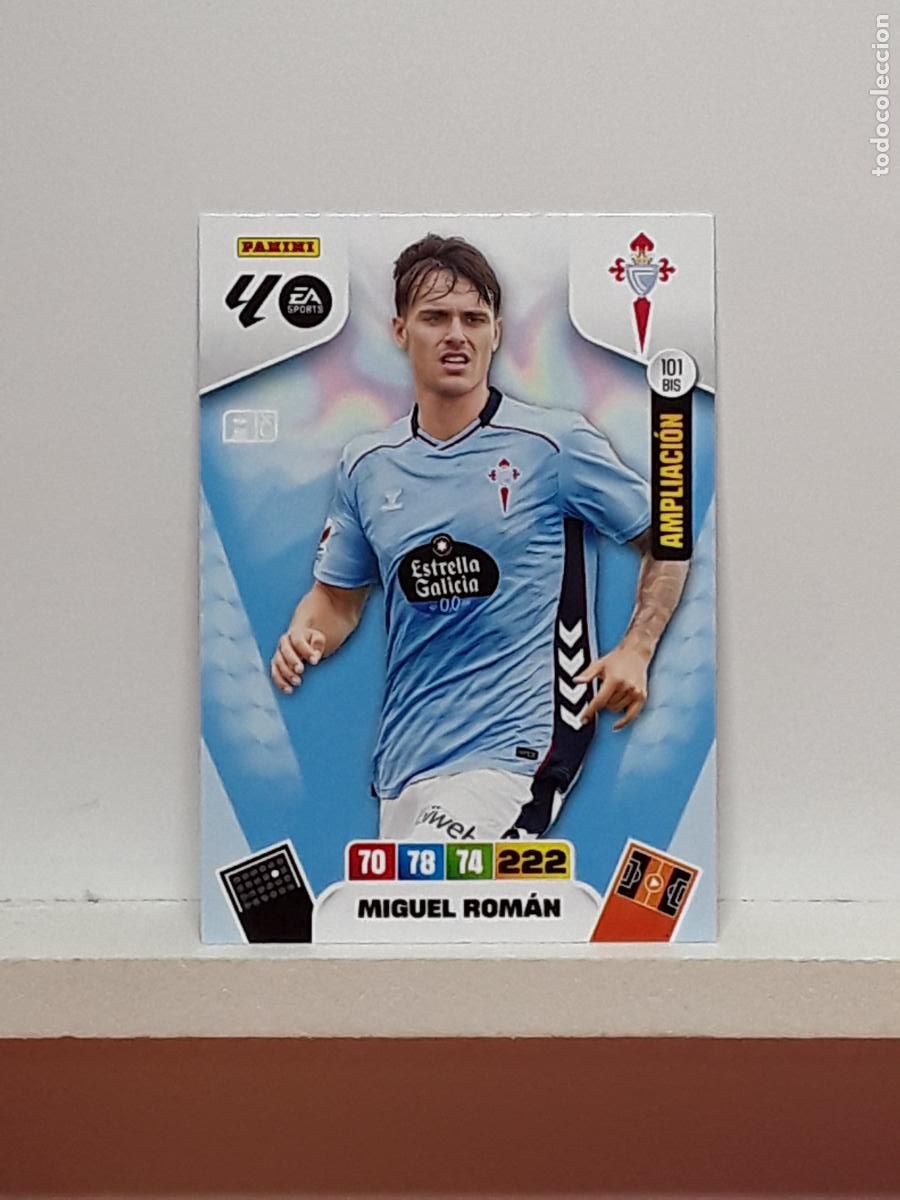 Cromos de f&uacute;tbol: ADRENALYN 2025 2026 25 26 ALBUM PANINI LIGA N 101BIS 101 BIS CELTA MIGUEL ROMAN