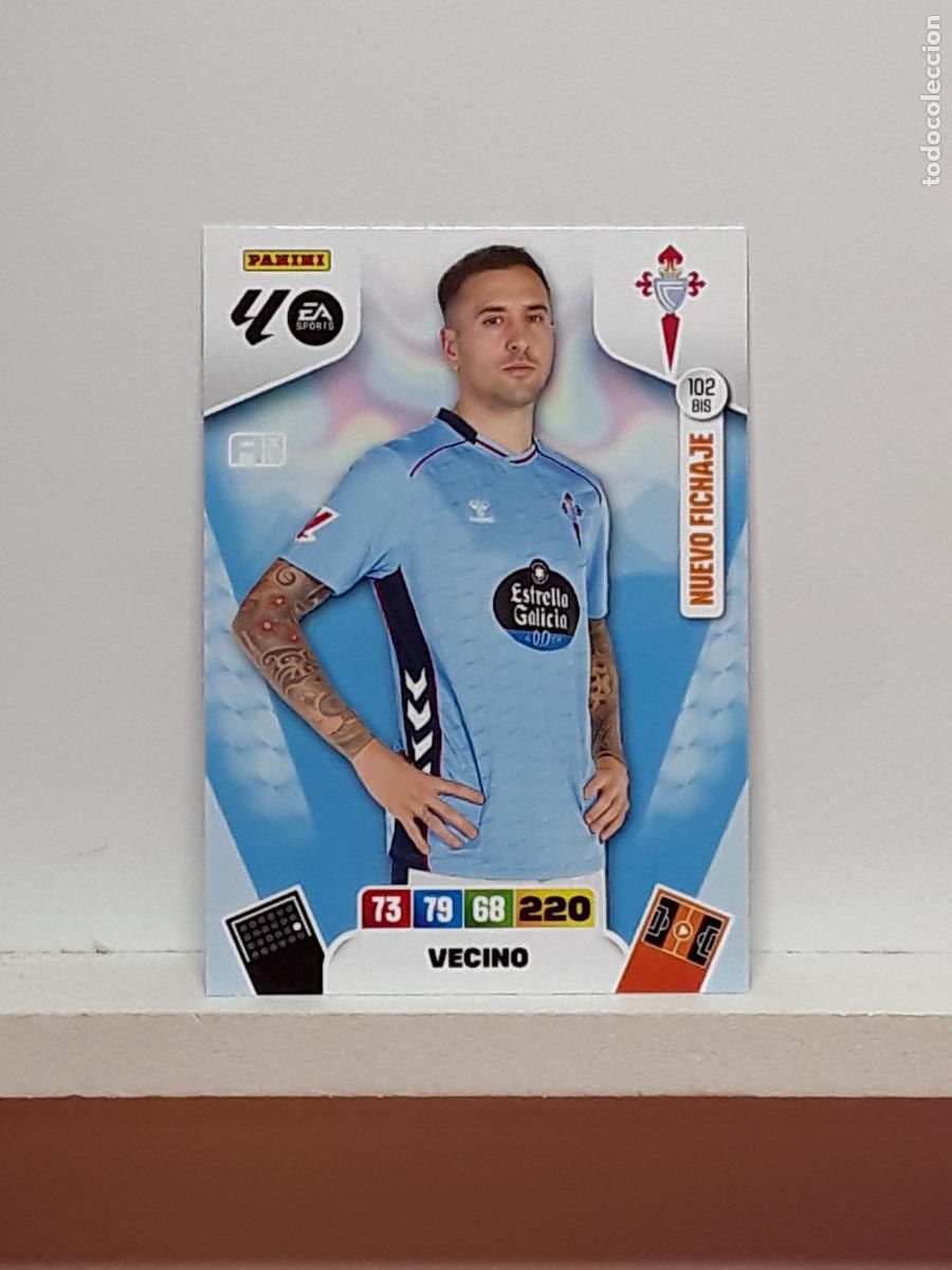 Cromos de f&uacute;tbol: ADRENALYN 2025 2026 25 26 ALBUM PANINI LIGA N 102BIS 102 BIS CELTA VECINO