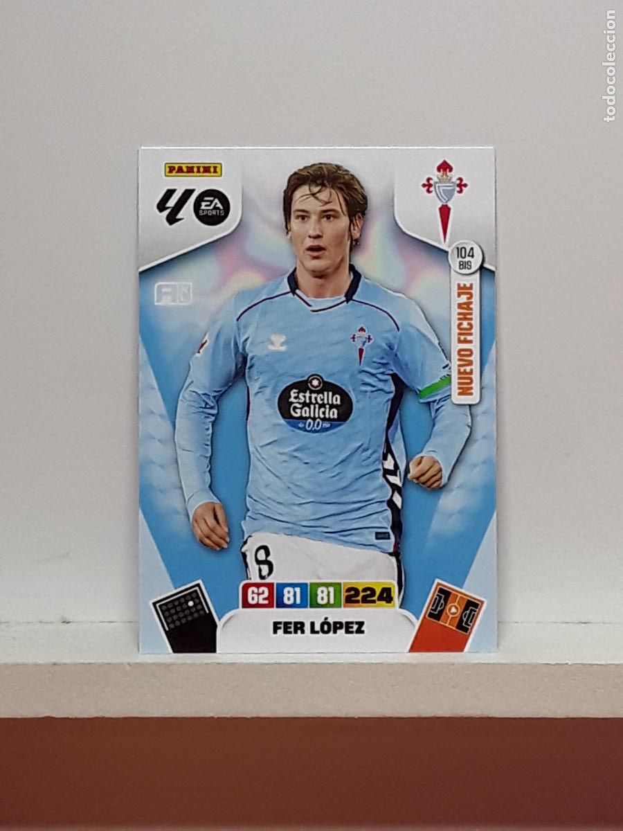 Cromos de f&uacute;tbol: ADRENALYN 2025 2026 25 26 ALBUM PANINI LIGA N 104BIS 104 BIS CELTA FER LOPEZ