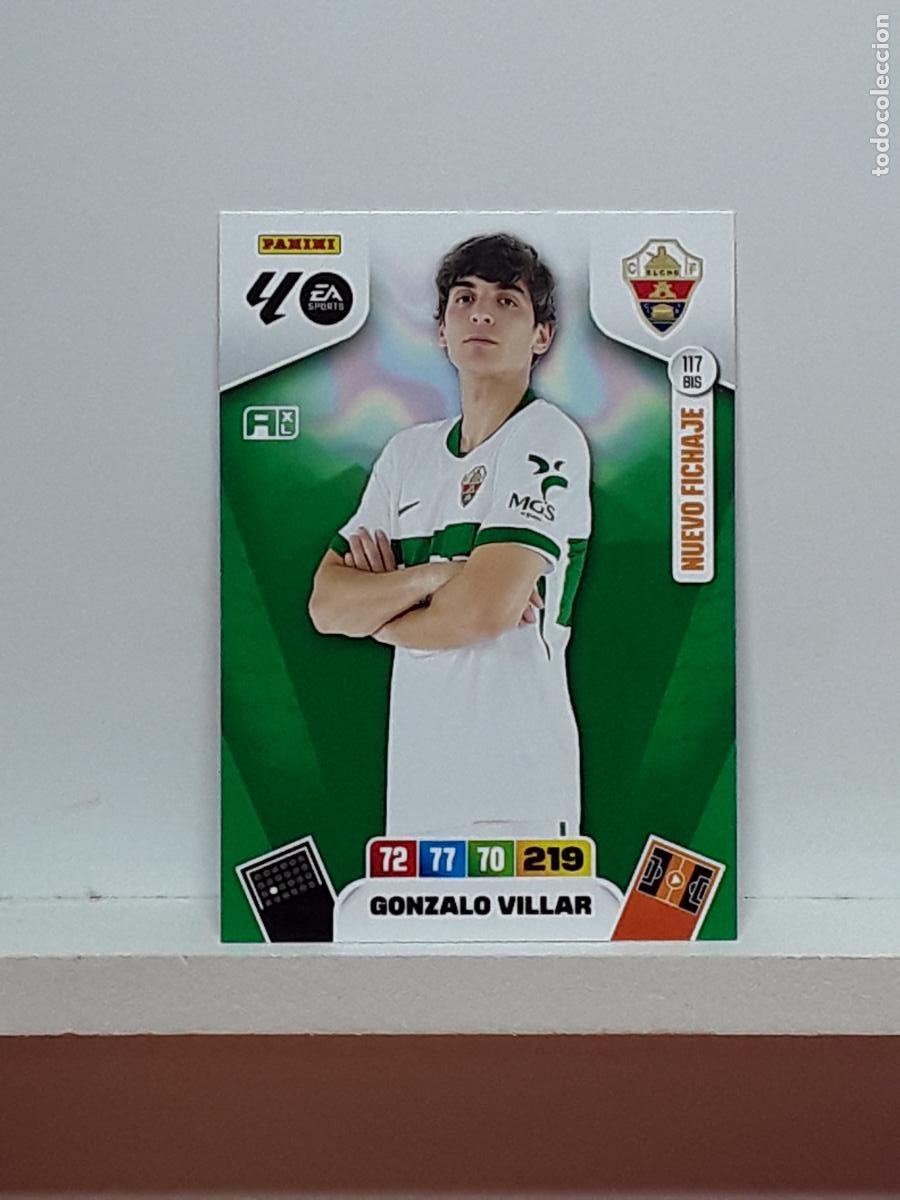 Cromos de f&uacute;tbol: ADRENALYN 2025 2026 25 26 ALBUM PANINI LIGA N 117BIS 117 BIS ELCHE GONZALO VILLAR