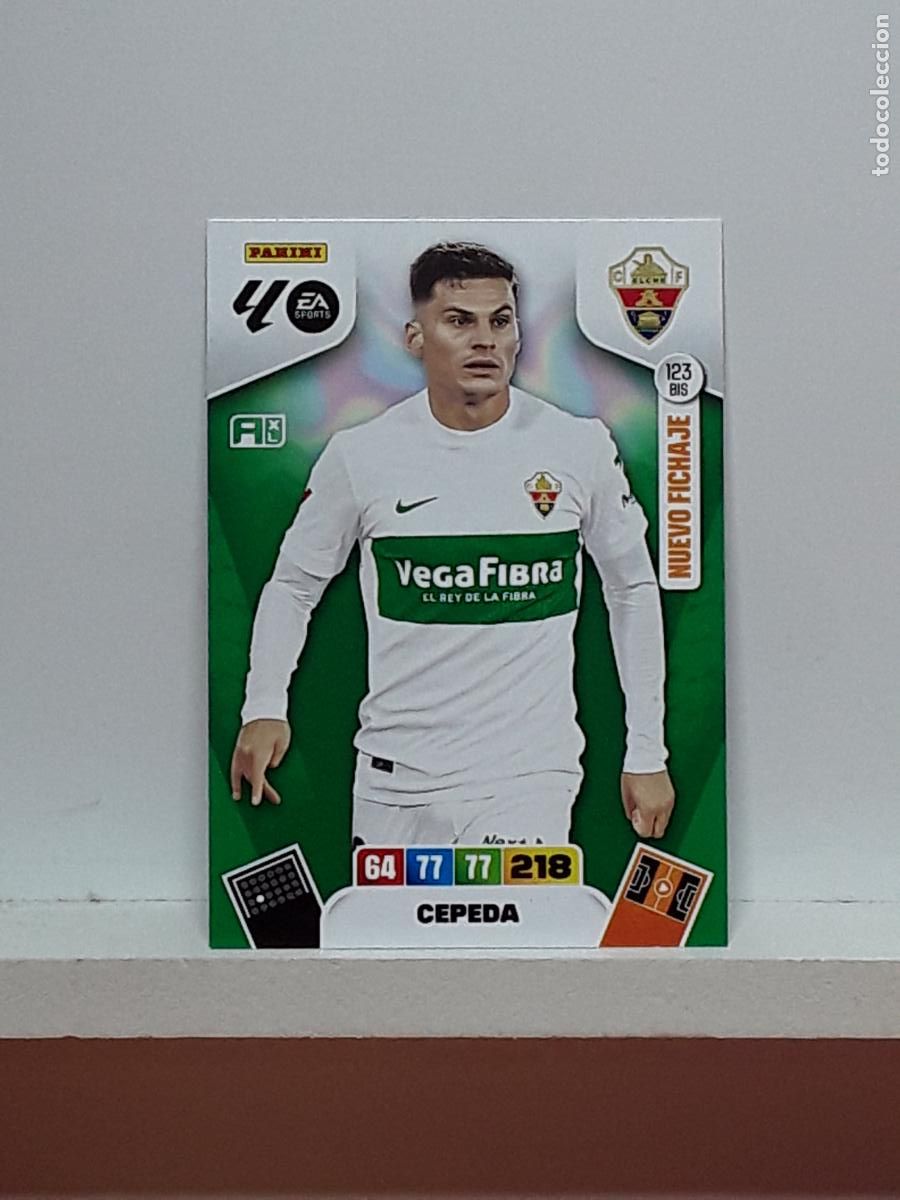 Cromos de f&uacute;tbol: ADRENALYN 2025 2026 25 26 ALBUM PANINI LIGA N 123BIS 123 BIS ELCHE CEPEDA