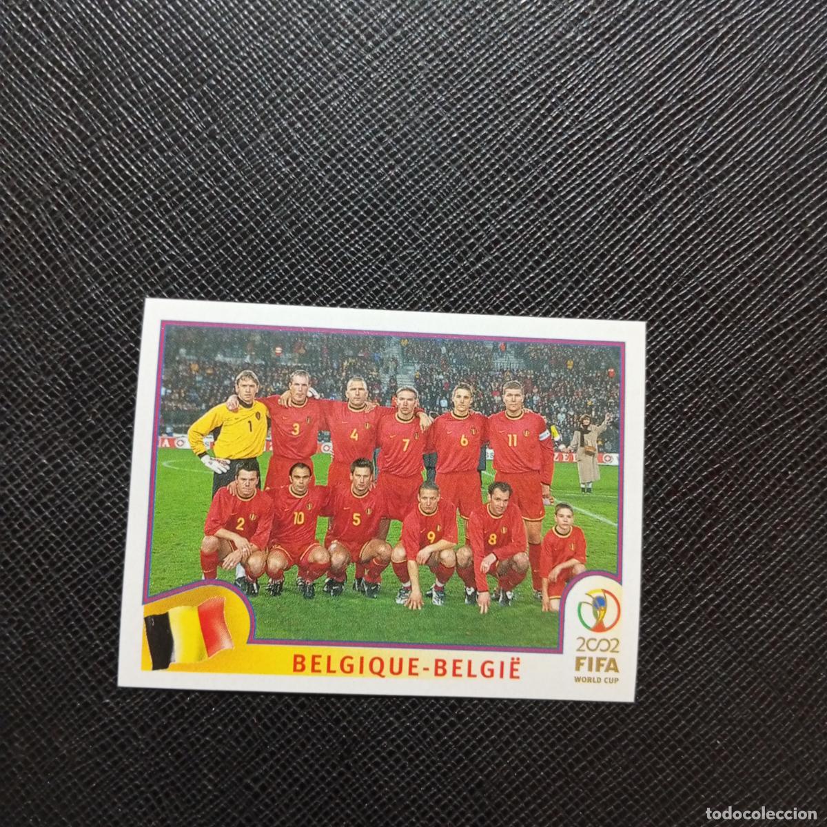 Cromos de f&uacute;tbol: 549 ALINEACION BELGICA PANINI 2002 MUNDIAL KOREA FUTBOL 02 CROMO - SIN PEGAR - A59 PG505
