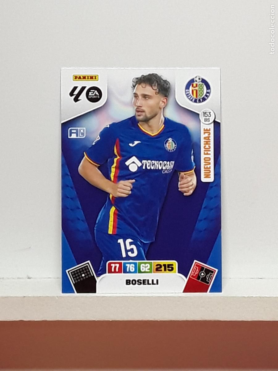 Cromos de f&uacute;tbol: ADRENALYN 2025 2026 25 26 ALBUM PANINI LIGA N 153BIS 153 BIS GETAFE BOSELLI