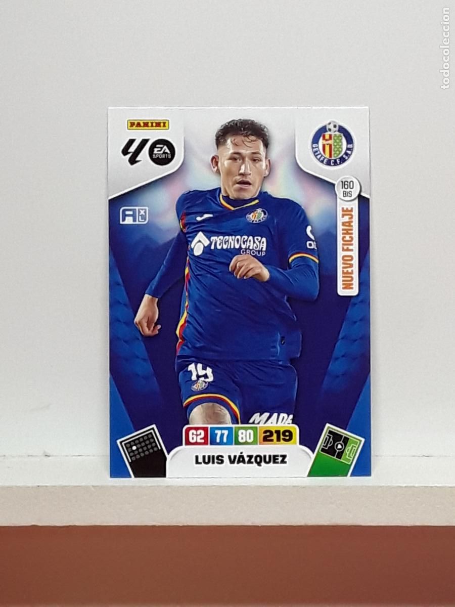 Cromos de f&uacute;tbol: ADRENALYN 2025 2026 25 26 ALBUM PANINI LIGA N 160BIS 160 BIS GETAFE LUIS VAZQUEZ