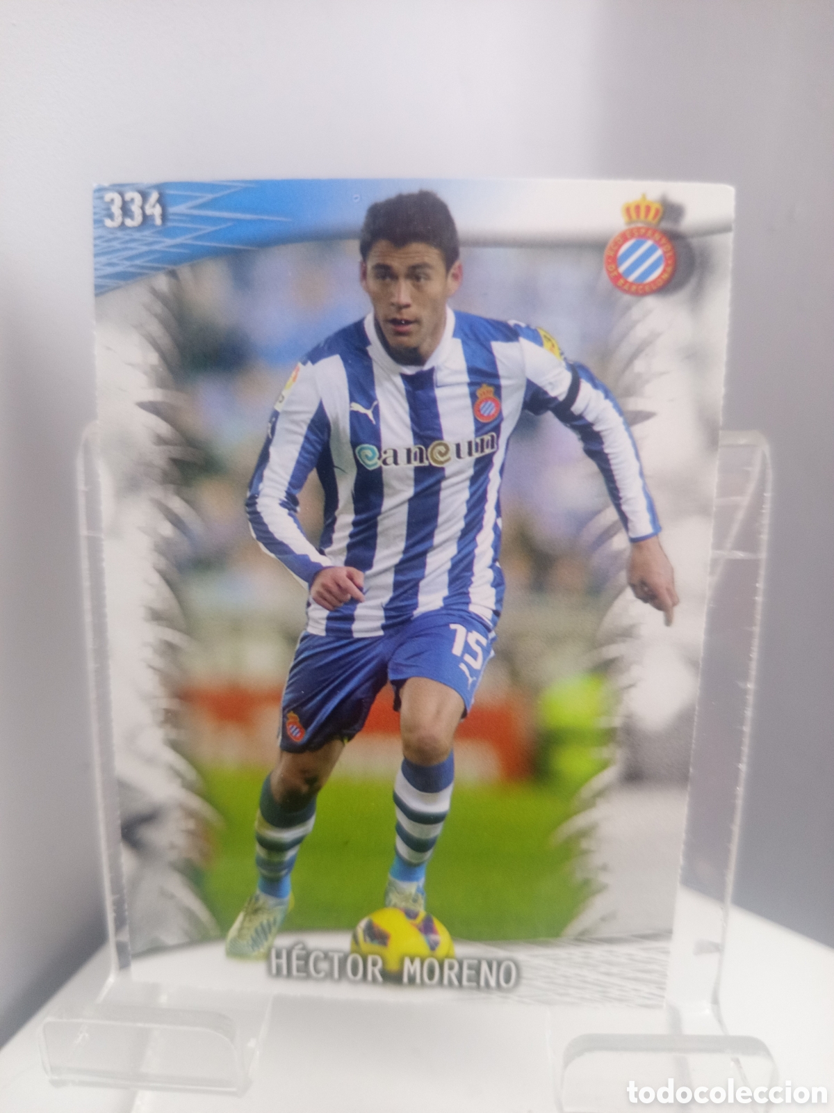 Cromos de f&uacute;tbol: ❇️ CROMO ⚽ H&Eacute;CTOR MORENO ESPA&Ntilde;OL 334 FICHAS LIGA QUIZ GAME 2014 13 14 2013 2014 MUNDICROMO ❇️