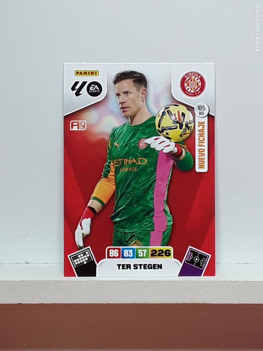 Cromos de f&uacute;tbol: ADRENALYN 2025 2026 25 26 ALBUM PANINI LIGA N 165BIS 165 BIS GIRONA TER STEGEN