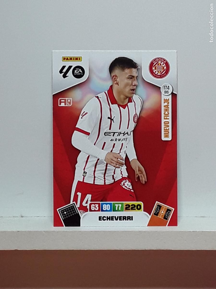 Cromos de f&uacute;tbol: ADRENALYN 2025 2026 25 26 ALBUM PANINI LIGA N 174BIS 174 BIS GIRONA ECHEVERRI