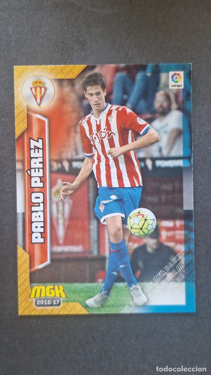 Cromos de f&uacute;tbol: L1 PABLO PEREZ SPORTING DE GIJON 474 PANINI MEGACRACKS 2016 2017 16 17