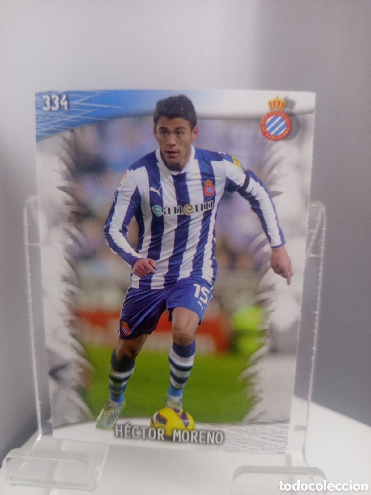 Cromos de f&uacute;tbol: ❇️ CROMO ⚽ H&Eacute;CTOR MORENO ESPA&Ntilde;OL 334 FICHAS LIGA QUIZ GAME 2014 13 14 2013 2014 MUNDICROMO ❇️