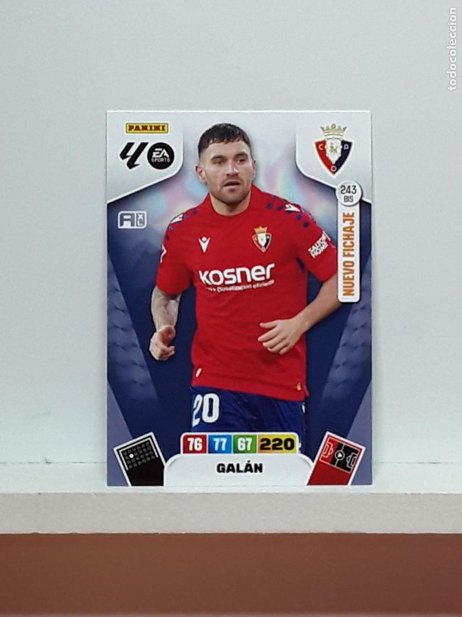 Cromos de f&uacute;tbol: ADRENALYN 2025 2026 25 26 ALBUM PANINI LIGA N 243BIS 243 BIS OSASUNA GALAN