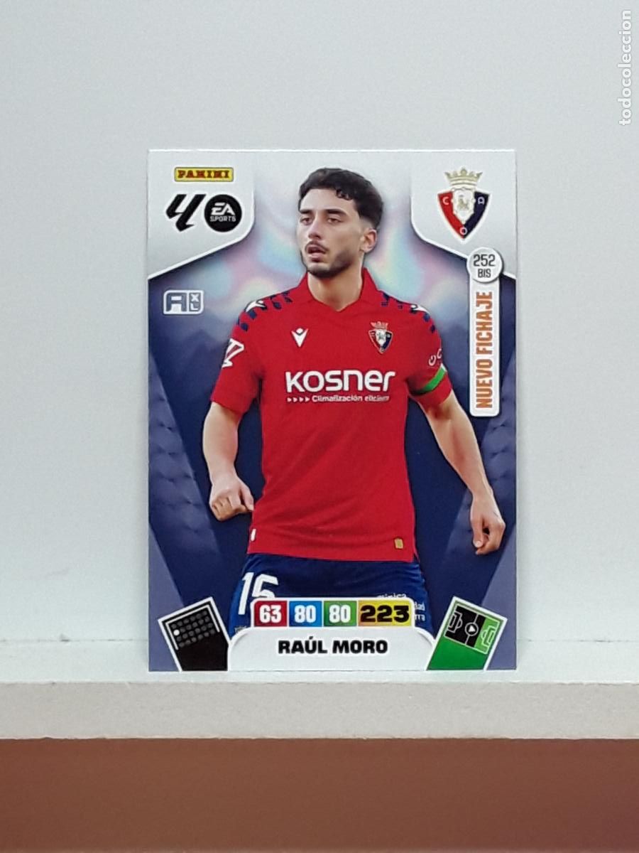 Cromos de f&uacute;tbol: ADRENALYN 2025 2026 25 26 ALBUM PANINI LIGA N 252BIS 252 BIS OSASUNA RAUL MORO