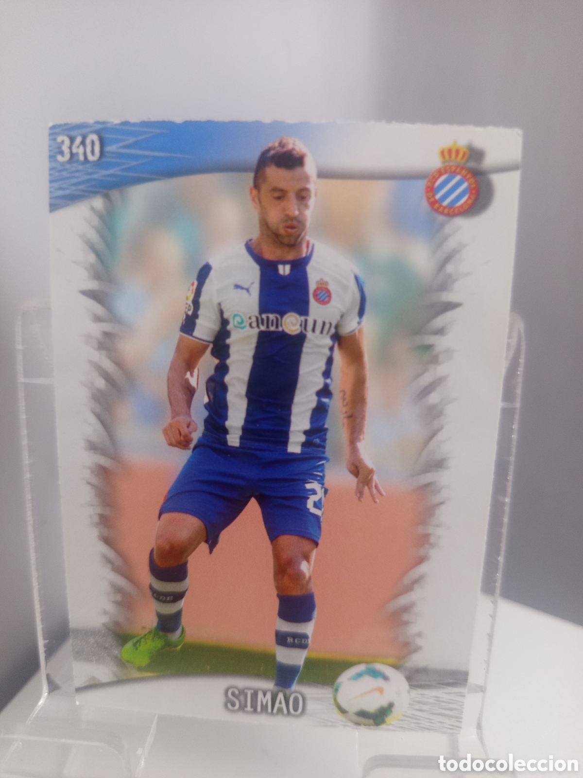 Football Stickers: ❇️ CROMO ⚽ SIMAO ESPA&Ntilde;OL 340 FICHAS LIGA QUIZ GAME 2014 13 14 2013 2014 MUNDICROMO ❇️