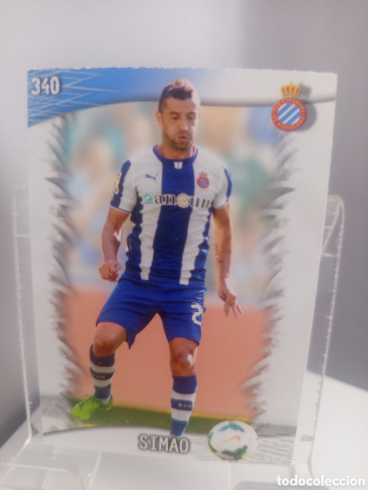 Football Stickers: ❇️ CROMO ⚽ SIMAO ESPA&Ntilde;OL 340 FICHAS LIGA QUIZ GAME 2014 13 14 2013 2014 MUNDICROMO ❇️