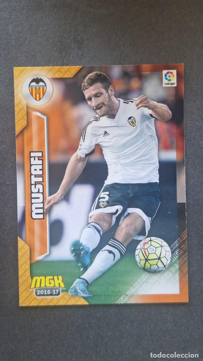 Cromos de f&uacute;tbol: L1 MUSTAFI VALENCIA C. F. 492 PANINI MEGACRACKS 2016 2017 16 17
